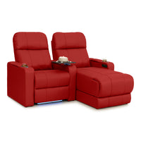 Monterey Chaise CoolZeroᵀᴹ Italian Leather Home Theater Seating