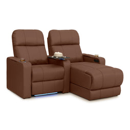 Monterey Chaise CoolZeroᵀᴹ Italian Leather Home Theater Seating