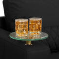 Optional Glass Tray Table: Aluminum