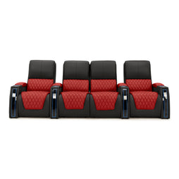 Apex CoolZeroᵀᴹ Italian Leather Two-Tone Home Theater Seating