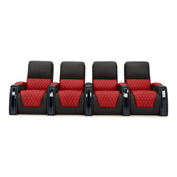 Apex CoolZeroᵀᴹ Italian Leather Two-Tone Home Theater Seating