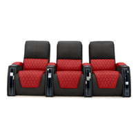 Apex CoolZeroᵀᴹ Italian Leather Two-Tone Home Theater Seating