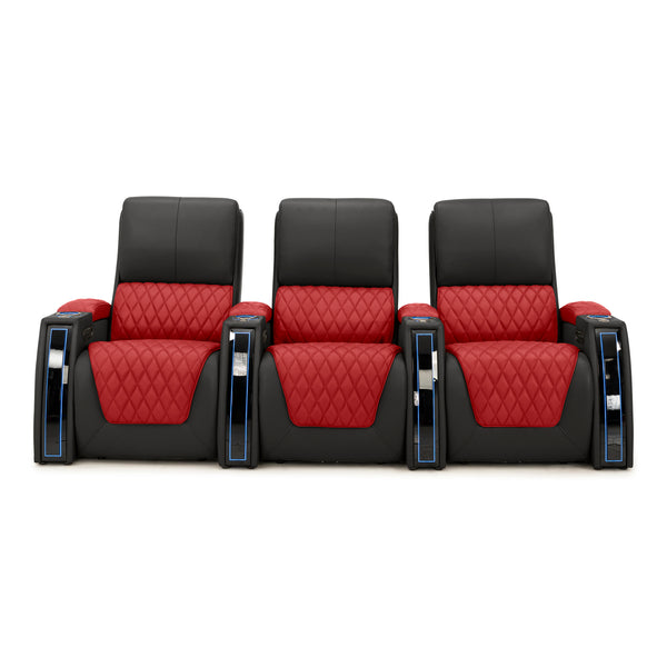 Apex CoolZeroᵀᴹ Italian Leather Two-Tone Home Theater Seating