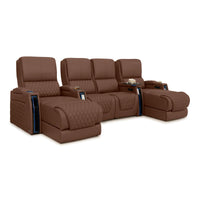 Apex Chaise CoolZeroᵀᴹ Italian Leather Home Theater Seating