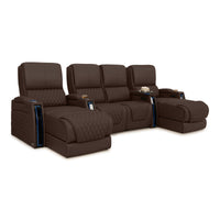 Apex Chaise CoolZeroᵀᴹ Italian Leather Home Theater Seating