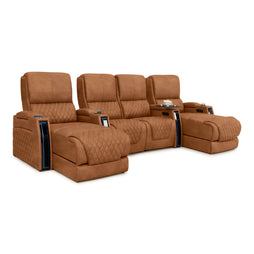 Apex Chaise CoolZeroᵀᴹ Italian Leather Home Theater Seating