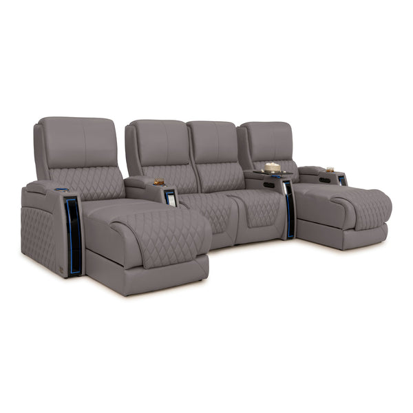 Apex Chaise CoolZeroᵀᴹ Italian Leather Home Theater Seating