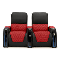 Apex CoolZeroᵀᴹ Italian Leather Two-Tone Home Theater Seating