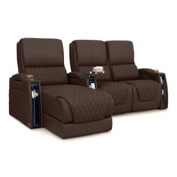 Apex Chaise CoolZeroᵀᴹ Italian Leather Home Theater Seating