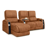 Apex Chaise CoolZeroᵀᴹ Italian Leather Home Theater Seating