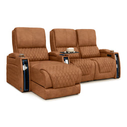 Apex Chaise CoolZeroᵀᴹ Italian Leather Home Theater Seating