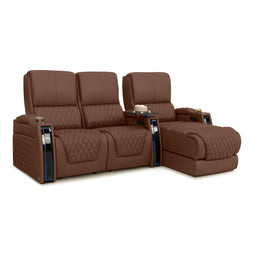 Apex Chaise CoolZeroᵀᴹ Italian Leather Home Theater Seating