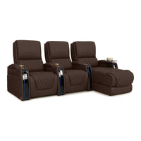 Apex Chaise CoolZeroᵀᴹ Italian Leather Home Theater Seating