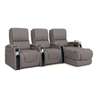 Apex Chaise CoolZeroᵀᴹ Italian Leather Home Theater Seating