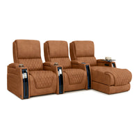 Apex Chaise CoolZeroᵀᴹ Italian Leather Home Theater Seating