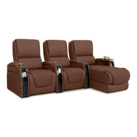 Apex Chaise CoolZeroᵀᴹ Italian Leather Home Theater Seating