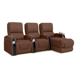 Apex Chaise CoolZeroᵀᴹ Italian Leather Home Theater Seating