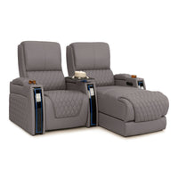 Apex Chaise CoolZeroᵀᴹ Italian Leather Home Theater Seating