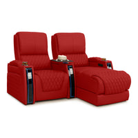 Apex Chaise CoolZeroᵀᴹ Italian Leather Home Theater Seating