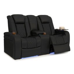 Seatcraft Euphoria Heat & Massage Loveseat, Italian Leather, Powered Headrest, Powered Lumbar, Power Recline