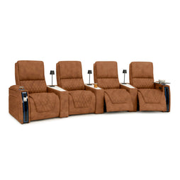 Apex CoolZeroᵀᴹ Wedge Console Italian Leather Home Theater Seats