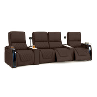 Apex CoolZeroᵀᴹ Wedge Console Italian Leather Home Theater Seats