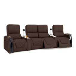 Apex CoolZeroᵀᴹ Wedge Console Italian Leather Home Theater Seats
