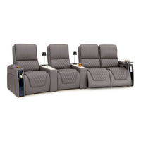 Apex CoolZeroᵀᴹ Wedge Console Italian Leather Home Theater Seats