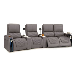 Apex CoolZeroᵀᴹ Wedge Console Italian Leather Home Theater Seats