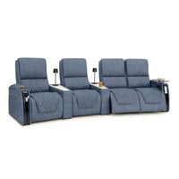 Apex CoolZeroᵀᴹ Wedge Console Italian Leather Home Theater Seats