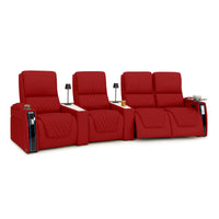 Apex CoolZeroᵀᴹ Wedge Console Italian Leather Home Theater Seats