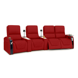 Apex CoolZeroᵀᴹ Wedge Console Italian Leather Home Theater Seats