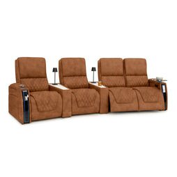 Apex CoolZeroᵀᴹ Wedge Console Italian Leather Home Theater Seats