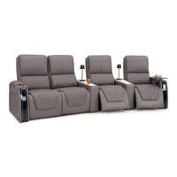 Apex CoolZeroᵀᴹ Wedge Console Italian Leather Home Theater Seats