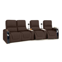 Apex CoolZeroᵀᴹ Wedge Console Italian Leather Home Theater Seats
