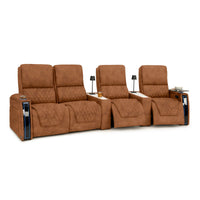 Apex CoolZeroᵀᴹ Wedge Console Italian Leather Home Theater Seats