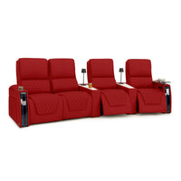 Apex CoolZeroᵀᴹ Wedge Console Italian Leather Home Theater Seats