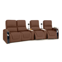 Apex CoolZeroᵀᴹ Wedge Console Italian Leather Home Theater Seats
