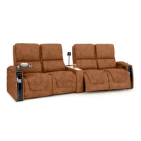 Apex CoolZeroᵀᴹ Wedge Console Italian Leather Home Theater Seats