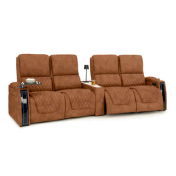 Apex CoolZeroᵀᴹ Wedge Console Italian Leather Home Theater Seats