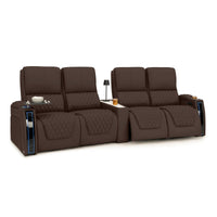Apex CoolZeroᵀᴹ Wedge Console Italian Leather Home Theater Seats