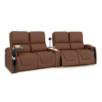 Apex CoolZeroᵀᴹ Wedge Console Italian Leather Home Theater Seats