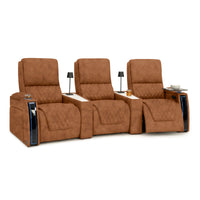 Apex CoolZeroᵀᴹ Wedge Console Italian Leather Home Theater Seats