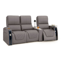 Apex CoolZeroᵀᴹ Wedge Console Italian Leather Home Theater Seats