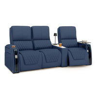 Apex CoolZeroᵀᴹ Wedge Console Italian Leather Home Theater Seats