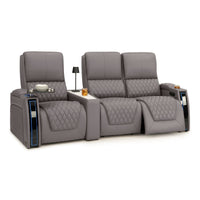 Apex CoolZeroᵀᴹ Wedge Console Italian Leather Home Theater Seats