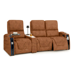 Apex CoolZeroᵀᴹ Wedge Console Italian Leather Home Theater Seats