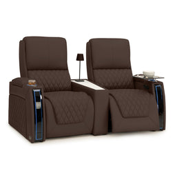 Apex CoolZeroᵀᴹ Wedge Console Italian Leather Home Theater Seats