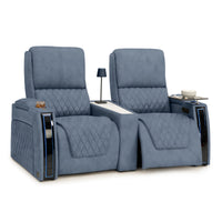 Apex CoolZeroᵀᴹ Wedge Console Italian Leather Home Theater Seats