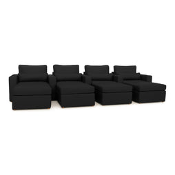 Wilshire Home Theater Modular Chaise Sofa